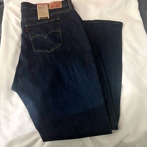 Levis 725 Jeans Womens 20W Blue High Rise Bootcut Stretch Denim Plus Size